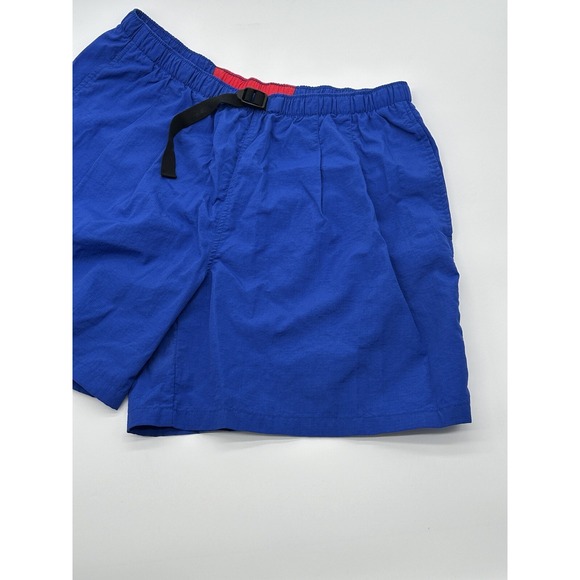 Vintage Columbia Belted Swim Trunks Mens Size XL Blue & Red Shorts - Picture 4 of 10